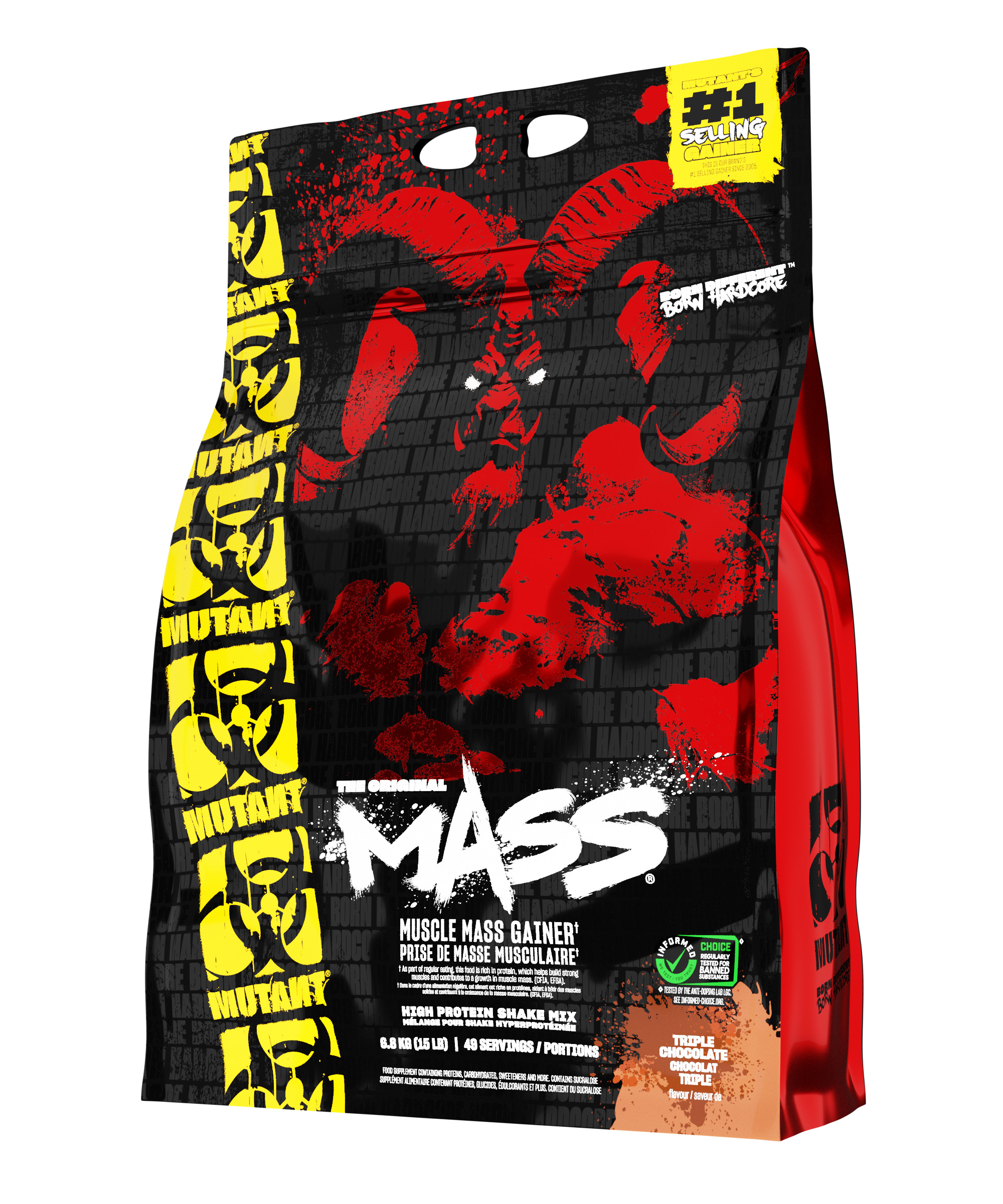 MUTANT MASS (NEW) 15LB/6.8KG - Triple Chocolate